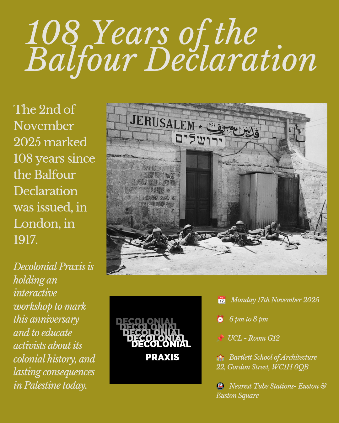 108 Years of the Balfour Declaration
